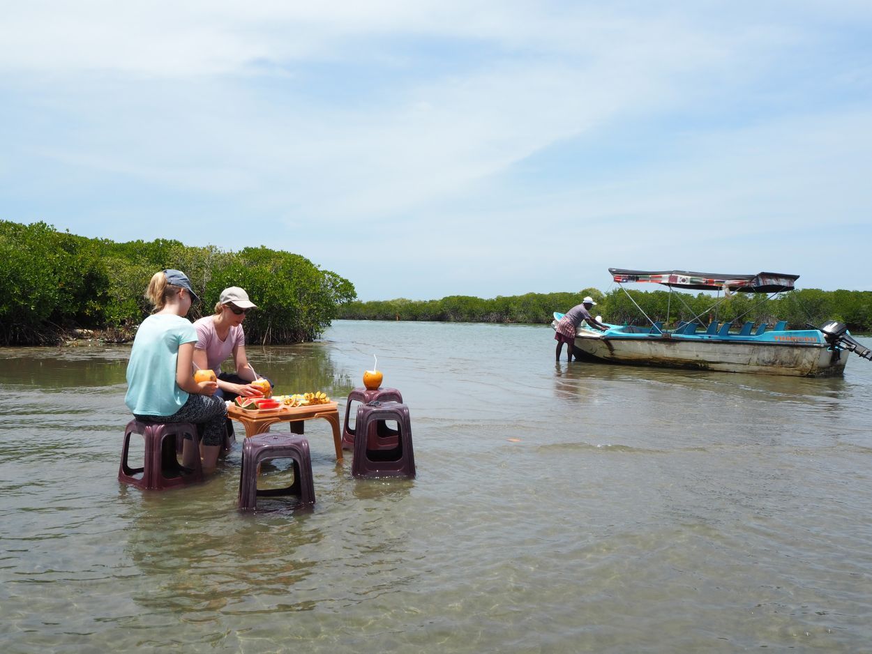 Lunch in der Lagune von Negombo