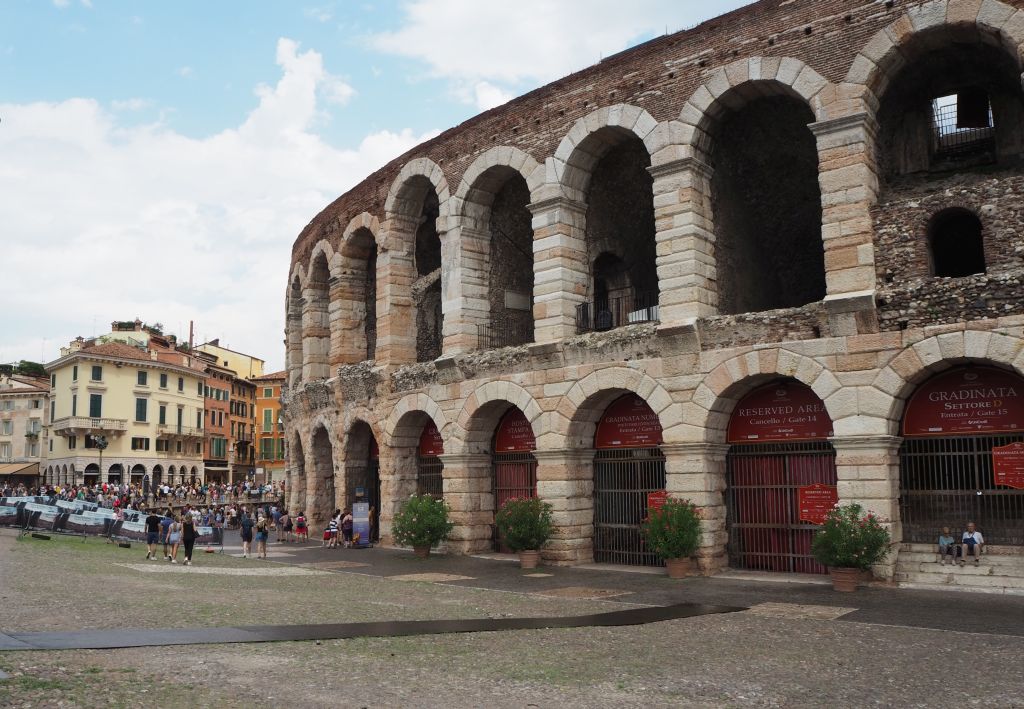 Die Arena von Verona auf dem Piazza Brà