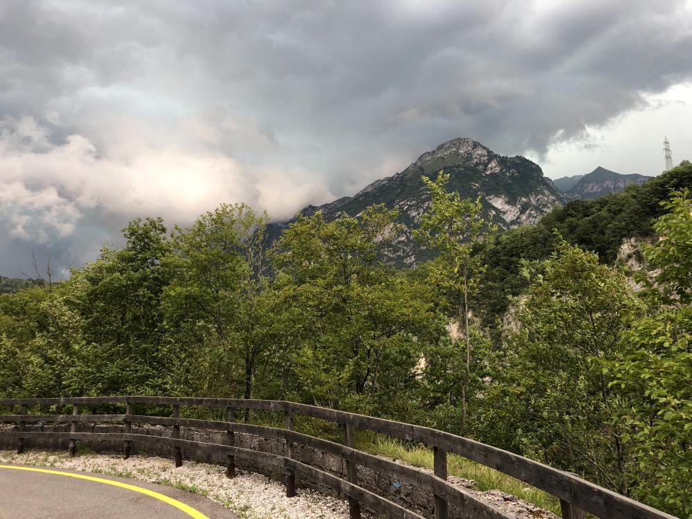 Gewitter in der Limaro-Schlucht